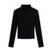 Half Turtleneck Long-sleeved T-shirt With Loose And Thin Small Stand-up Neck Bottoming Shirt For Women_ecoleips.com