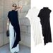 Women's Asymmetrical High Neck Pleated Sleeveless T-Shirt Style Slim Fit Base Layer Fashionable Elegant New Spring Summer_ecoleips.com
