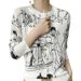 Spring New Fine-knit Ultra-thin Semi-transparent Long-sleeve Women's Niche Design Cardigan Graffiti Sweater Jacket_ecoleips.com