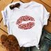 European And American Cross-border Foreign Trade Clothing - Round-neck Printed Women's Short-sleeve T-shirt Top_ecoleips.com
