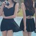 Women's Clothing Solid Color Swimsuit Little Black Dress Conservative Style Covers Tummy Slimming Flat Leg Pants Professional_ecoleips.com