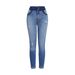 Women's Slim Fit Stretch Jeans Hip Lifting Ripped Skinny Long Pants Sexy European American Style Denim_ecoleips.com