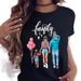 Cross-border Fashion European And American Women's Mother's Day Themed Short-sleeve T-shirts_ecoleips.com