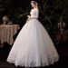 Foreign Trade 2025 New Elegant Super Fairy Bridal Hepburn Style French Simple Plus Size Light Wedding Dress D69_ecoleips.com