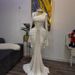 Women's Elegant Fashion Pleated Evening Dress Slanted Neck Long Style European And American Design Autumn New Arrival_ecoleips.com