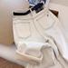Nanyou High-Quality Goods! New Autumn Slim-fit Women's Jeans With Small Heart Embroidery, Wide-leg Long Pants_ecoleips.com