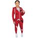 Women's Clothing N8777A1 large size women's clothing zipper printing casual hooded sweater suit_ecoleips.com