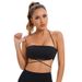 European American Sexy Backless Yoga Bra, Push-up Halter Neck Tube With Knotted Straps And Chest Pads, Sports Fitness_ecoleips.com