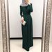 Women's Clothing Dress Middle Eastern Long Sleeved Solid Color Large Size Robe Muslim Abaya_ecoleips.com