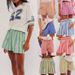 Aria Basics Aria Basics 2025 Summer New European And American Fahion Women' Peronalized Direct Print Striped Looe Caual Cotton_ecoleips.com