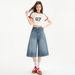 New Seven Inch Wide Leg Jeans For Women In Spring 2025, American Style High Waist Slimming And Loose Pleated Pants_ecoleips.com