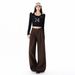 Autumn New Wide-Leg Loose Pleated Casual Versatile Solid Color Straight-Leg Floor-Length Pants For Women Thick_ecoleips.com