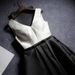 Women's Clothing Summer New Style Short Front And Long Back Irregular Satin Evening Dress Small Dress Party Dress Dress Puffy Skirt Female_ecoleips.com