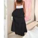 Muslim Dress Women Color Block Suspender Dress European American Style Muslim Fashion Direct Factory Supply Polyester_ecoleips.com
