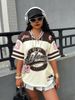 2025 Women Summer New Los Angeles No.23 Fashion V-Neck Tee Comfortable And Versatile Top Y2K Street Retro Hip Hop Sports Jersey_ecoleips.com