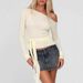 Women's European Style Long Sleeve T-Shirt Off-Shoulder Slimming Elegant Tie-Up Design New 2025_ecoleips.com