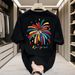 Men's Trendy Brand Short Sleeved T-Shirt 100% Pure Cotton Loose Fit Plus Size Exclusive Creative Printed Top For Men_ecoleips.com