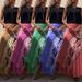 Women's Clothing A Line Printed Skirt Comfortable Casual Skirt + Sleeveless Tassel Vest Set_ecoleips.com
