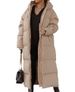 Women's Long Hooded Zip-Up Cotton Coat - Casual Loose Fit Warm Winter Jacket In Solid Colors (Green, Black, Blue, Orange, Army Green, Camel)_ecoleips.com