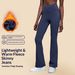 Women's Flared Yoga Pants For Autumn And Winter, High Waist, Hip Lifting, Slimming, Fleece Lined Fitness Pants DL204 2_ecoleips.com