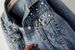 Women's Slim Fit Studded Denim Jacket Dark Blue Pearl Detail Vintage Style Loose Top For Spring/Autumn_ecoleips.com