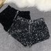 2022 New Spring Sequin Zipper Ultra-Short Pants Slim Fit Suede Embroidered Beaded Casual Shorts For Women_ecoleips.com