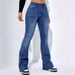 Women's Clothing High Waist Straight Jeans Slim Fit Slim Elastic Flared Pants_ecoleips.com