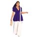 Women's Clothing Women's Casual Split Tops High Waist Trousers Two Piece Set_ecoleips.com