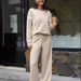 Women’s Casual Loose-Fit Two-Piece Set – Trendy Sportswear For Autumn & Winter (Black/Off-White/Navy/Green/Red, S-XXL)_ecoleips.com