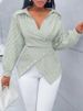 New Spring And Summer Fashion Sexy Versatile Striped Long Sleeve Women's Shirt_ecoleips.com