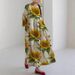 Flowy Printed Long Sleeve Maxi Dress – Oversized Fit, Round Neck, Boho Chic_ecoleips.com
