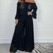 Women's Clothing Lace Tops And Pants Fashion Sets_ecoleips.com
