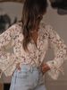 Women's Clothing Women's Casual Lace Shirt European American Style Hollowed Out Blouse Long Sleeve For Formal & Casual_ecoleips.com