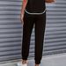 Women's Color Block Trim Casual Suit Spring Summer Autumn American Style Simple Loose Fit Short Sleeve Set_ecoleips.com