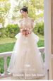 Champagne Colored Evening Gown For Women New Style Light Luxury Niche High End Engagement And Toasting Dress Princess Style_ecoleips.com