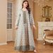 Modest Abaya Dress Elegant Arabic Embroidered Abaya Dress – Modest Muslim Long Dress With Lace Trim For Women_ecoleips.com