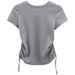 Design Sense Lace Up Backless Sleeved T-shirt For Women's Summer 2025 New Slim Fit Short Style Spicy Girl Casual Student_ecoleips.com