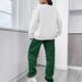Women's Loose Casual Heart Print Sweater And Pants Two Piece Set Autumn Winter Fashion round Neck Cross Border Style_ecoleips.com