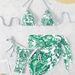 Women's Sexy Printed Bikini Set High Waist Two Piece Cover-Up Swimsuit Trendy Beach Hot Spring Outfit_ecoleips.com