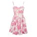WG214 New Sexy Fashionable Strapless Printed Backless Sweet Dress For Cross-Border European And American_ecoleips.com