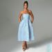 Women's Clothing Tube Top One Shoulder Tie Up Fashion Dress Slim Temperament Dress_ecoleips.com