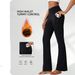 Women's Clothing Thin Velvet Flared Yoga Pants Slimming High Waist Hip Lifting Shark Pants Sports Fitness Trousers_ecoleips.com