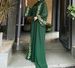 Pink Chiffon Muslim Set Spring/Summer Fashion Conservative Long Robe With Round Neck Headscarf For Women Ages 18-45_ecoleips.com