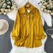 Gentle Blue Women's Crochet Lace Collar Cardigan Casual Mid-Length Shirt Sun Protection Spring/Autumn Summer Polyester_ecoleips.com