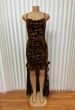 Women's Sexy Exposed Strap Low Cut Backpack Dress Hip Pleated Irregular New Style_ecoleips.com