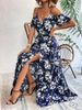 2025 Women's Sexy Irregular Long Camisole Floral Beach Dress_ecoleips.com