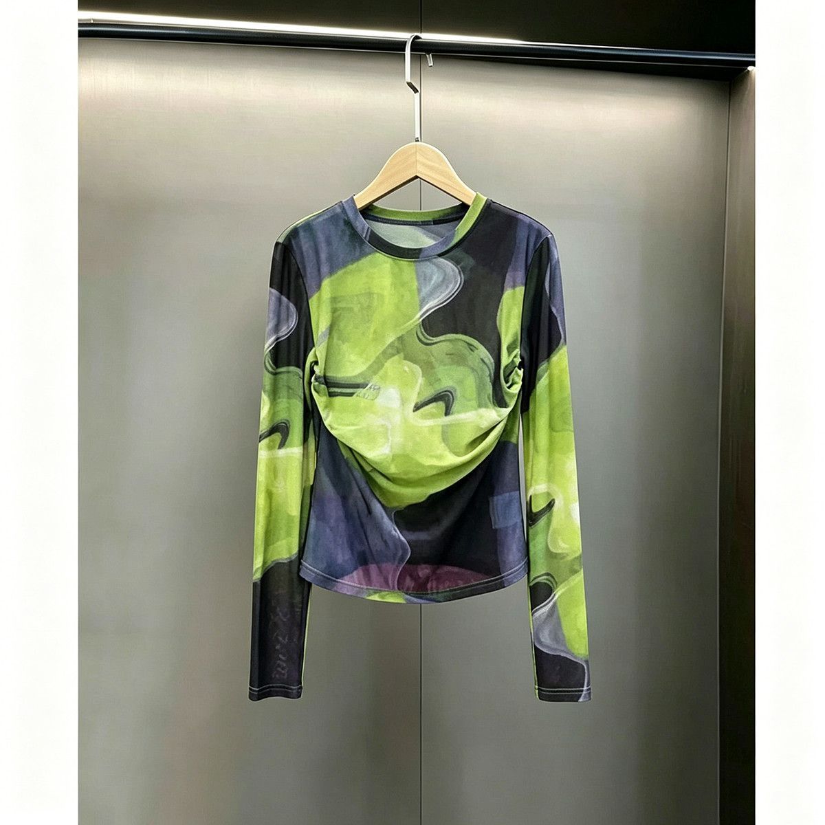 Women's High-End Casual Sportswear Set Tie Dye Top Wide Leg Cargo Pants Two Piece Spring/Summer Style_ecoleips.com