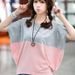 Top Summer Korean Plus Size Women's Loose Batman Student Women's Short Sleeve T-Shirt Summer Dress_ecoleips.com