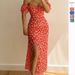 2026 Summer Women's European American Bodycon With Slit And Off-Shoulder Neckline, Stylish Dress For Hot Girls_ecoleips.com