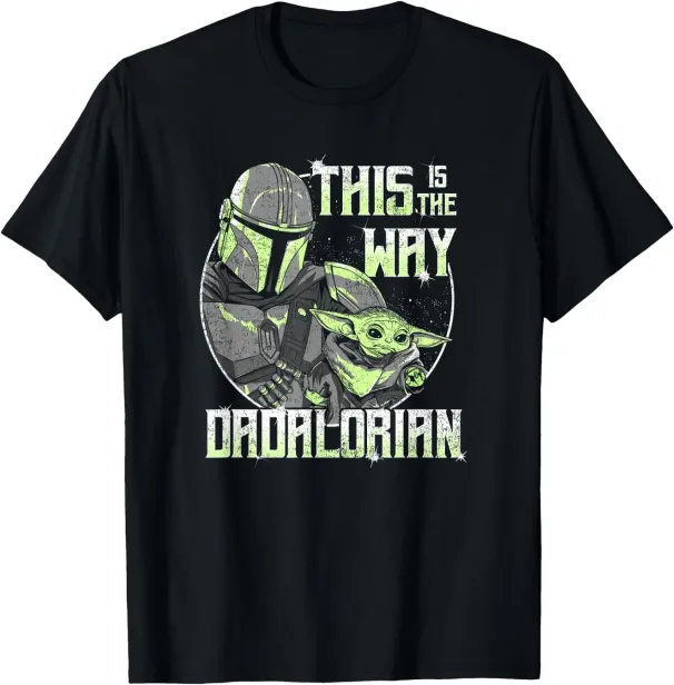 Women's T-Shirts Star Wars: Mandalorian Father's Day The Way Dad Retro T-Shirt_ecoleips.com